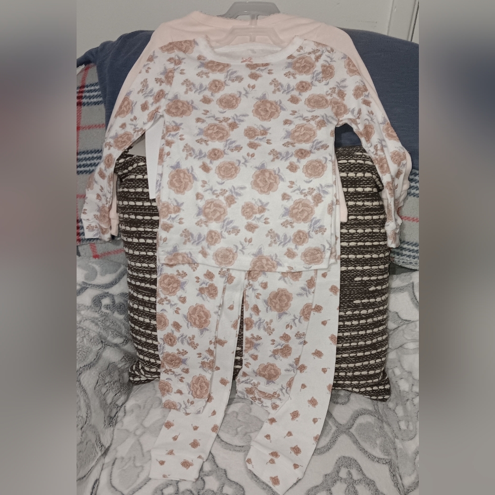 Le Top Blush Pink and Cream Floral Set New W/ Tags